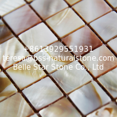 China Handmade Beautiful Sea shell Mosaic Freshwater Shell Mosaic Colorful Small Pieces 20x20mm supplier