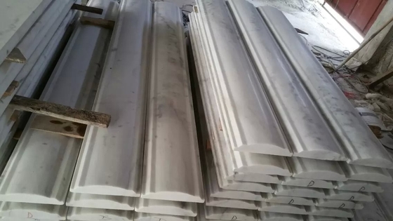 China Staircase Handrail Guangxi White Marble Baluster Handrail China Carrara Marble Banister supplier