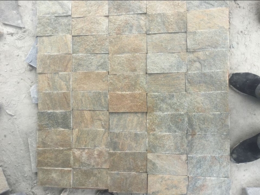 China Rust Quartzite Tiles Maroon Quartzite Pavers Bronze Quartzite Patio Stones Natural Stone Wall Tiles supplier