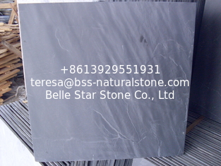 China Black Slate Tiles Brushed Black Slate Stone Paving Black Slate Pavement Slate Floor Tiles supplier