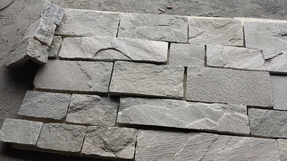 China Pink Quartzite Wall Tiles Natural Stone Cladding Quartzite Retaining Wall with L Corner Stone supplier