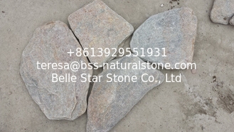China Tumbled Rustic Quartzite Random Flagstone Crazy Stone Flagstone Walkway Garden Pavers supplier