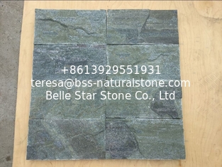 China Forest Green Basalt Mushroom Stones Pillar/Column Wall Stone Exterior Stone Cladding supplier