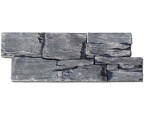 China Charcoal Slate Z Stone Cladding Carbon Black Slate Stone Veneer Natural Wall Panel Ledgestone supplier