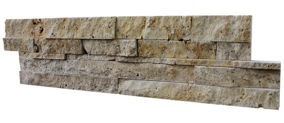 China Travertine Z Stone Cladding Beige Limestone Culture Stone Natural Marble Stone Veneer Wall Panel supplier