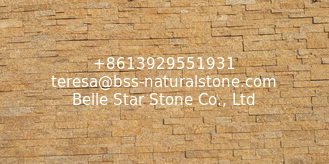 China Yellow Granite Culture Stone,Natural Z Stone Cladding,Outdoor Stone Panel,Indoor Ledgestone supplier