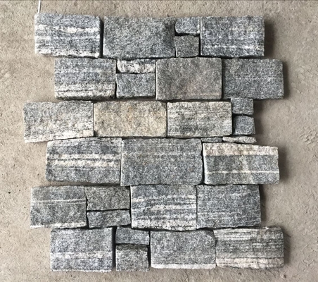 China Cloudy Grey Granite Z Stone Cladding back with Steel Wire,Natural Z Stone Panel,Culture Stone Wall supplier