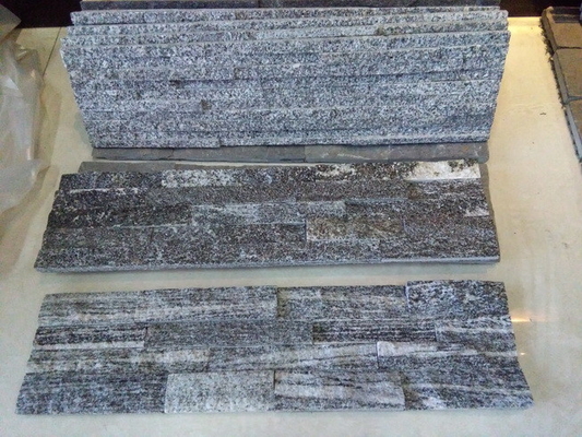 China Dark Grey Granite Culture Stone,Indoor Stacked Stone Veneer,Outdoor Stone Cladding Wall supplier