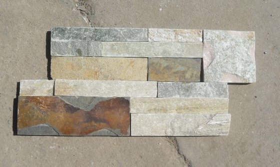 China Oyster Mixed Rusty Color S Clad Stacked Stone,Split Face Slate S Clad Stone Cladding,Thin Stone Veneer supplier