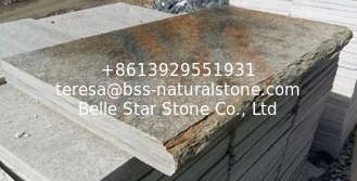 China Rustic Quartzite Wall Caps,Natural Wall Top Stone,Column Caps,Pillar Caps,Pillar Top Rustic Stone supplier
