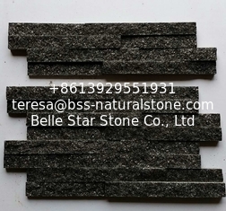 China Black Diamond Quartzite Thin Stone Veneer,Quartzite Culture Stone,Black Stone Panels,Quartzite Ledgestone,Stone Cladding supplier
