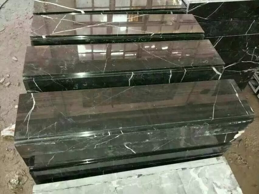 China China Marquina Marble Stairs,Nero Marquina Marble Non-Slip Stairs Tread, Mosa Classico Marble Steps,Marble Staircase supplier