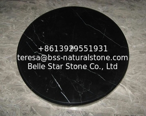 China China Marquina Black Marble Coat Hanger Base,China Nero Marquina Marble Table Lamp Base,Black Marble Furniture Base supplier