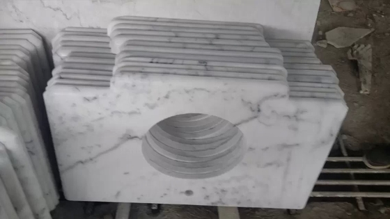 China Guangxi White Marble Vanity Top,China Carrara White Marble Bathroom Vanity Top,White Marble Kitchen Top supplier
