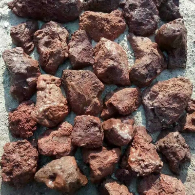 China Red/Brown Lava Stone Rock,Lava Stone Pebbles,Red Lava Stone Cladding,Red Basalt Pebbles supplier