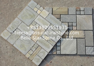 China Oyster Quartzite Mosaic,Natural Stone Mosaic Pattern,Quartzite Mosaic Wall Tiles,Interior Stone Mosaic supplier