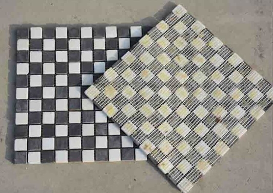 China Slate Quartzite Mosaic,Natural Stone Mosaic Pattern,Mosaic Wall Tiles,Interior Stone Mosaic supplier