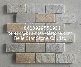 China Oyster Quartzite Mosaic,Natural Stone Mosaic Pattern,Mosaic Wall Tiles,Interior Stone Mosaic supplier