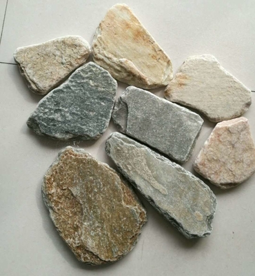 China Oyster Quartzite Tumbled Random Flagstone,Quartzite Irregular Flagstone Patio,Crazy Stone,Landscaping Stone supplier