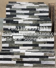 China White/Black/Green Mixed Colors Quartzite Stone Cladding,Thin Stone Veneer,Stacked Stone,Culture Stone,Ledgestone supplier