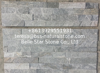 China Grey Quartzite Culture Stone,Grey Thin Stone Veneer,Quartzite Stacked Stone,Natural Stone Cladding,Ledgestone supplier
