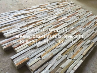 China Oyster Quartzite Slim Cemented Stacked Stone,Zclad Stone Panel,Natural Stone Cladding,Desert Gold Culture Stone Veneer supplier
