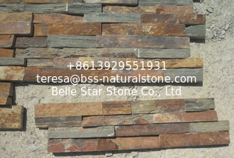 China China Multicolor Slate Zclad Stone Panels,Rusty Slate Stone Cladding,Multicolour Slate Stacked Stone,Real Culture Stone supplier