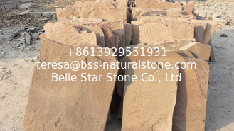 China Pink Sandstone Random Flagstone,Crazy Stone, Irregular Flagstones,Landscaping Random Stone supplier