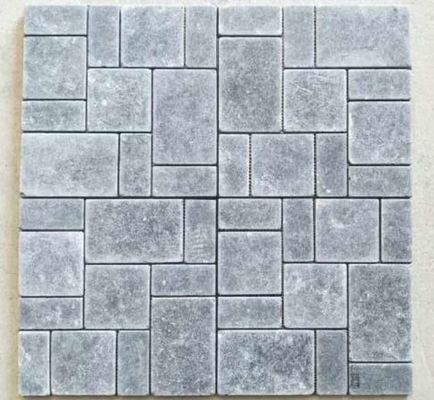 China Blue Limestone Mosaic,Stone Mosaic Tiles,Mosaic Floor Tiles,Mosaic Wall Tiles supplier