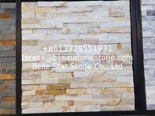 China New Oyster Quartzite Stone Panels,Beige Culture Stone,Yellow Ledger Panels,Stone Veneer supplier