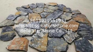 China Blue Limestone Random Flagstone,Irregular Flagstones,Crazy Wall Stone,Landscaping Random Stone supplier