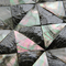 Convex Surface Sea shell Wall Panel Black Butterfly Shell Decorating Panel Triangle 40mm supplier