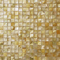 Handmade Beautiful Sea shell Mosaic Yellow Butterfly Shell Mosaic Square Pieces 15x15mm supplier