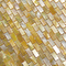 Handmade Beautiful Sea shell Mosaic Yellow Butterfly Shell Mosaic Square Pieces 10x20mm supplier