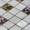 Handmade Seashell Mosaic Freshwater Shell Mixed Abalone Shell Mosaic Square Pieces 20x20mm supplier