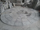 Black Slate Medallion Designed Square Pattern Plaza Floor Slate Paving Stone supplier