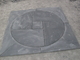 Black Slate Medallion Designed Square Pattern Plaza Floor Slate Paving Stone supplier