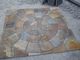 Rusty Slate Medallion Multicolor Slate Floor Circle Stone Paving Stone for Yard supplier
