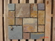 China Multicolor Slate Meshed Flagstone Riven Slate Paving Stone Natural Flagstone Walkway Patios supplier
