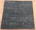 Black Quartzite of Beveled Edges Stone Cladding,Indoor Black Ledger Panels,Outdoor Stacked Stone supplier