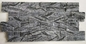 Black Wooden Marble Culture Stone,Black Forest Ledgestone,Rosewood Grain Stone Cladding,Marble Stacked Stone,Zclad Panel supplier