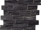 Charcoal Slate Cemented Stone Cladding,Carbon Black Zclad Stacked Stone,Black Slate Culture Stone,Natural Stone Panels supplier